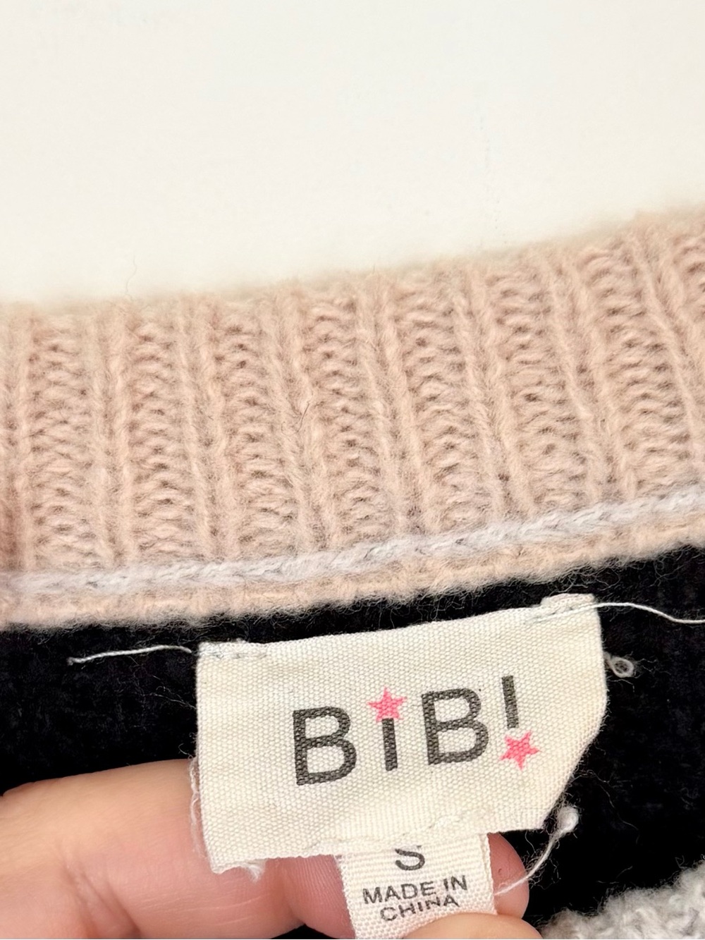 BIBI Mixed-Panel Leopard Patchwork Sweater - Size: Small - Picture 2 of 6